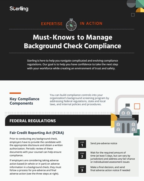 Background Check Compliance Infographic