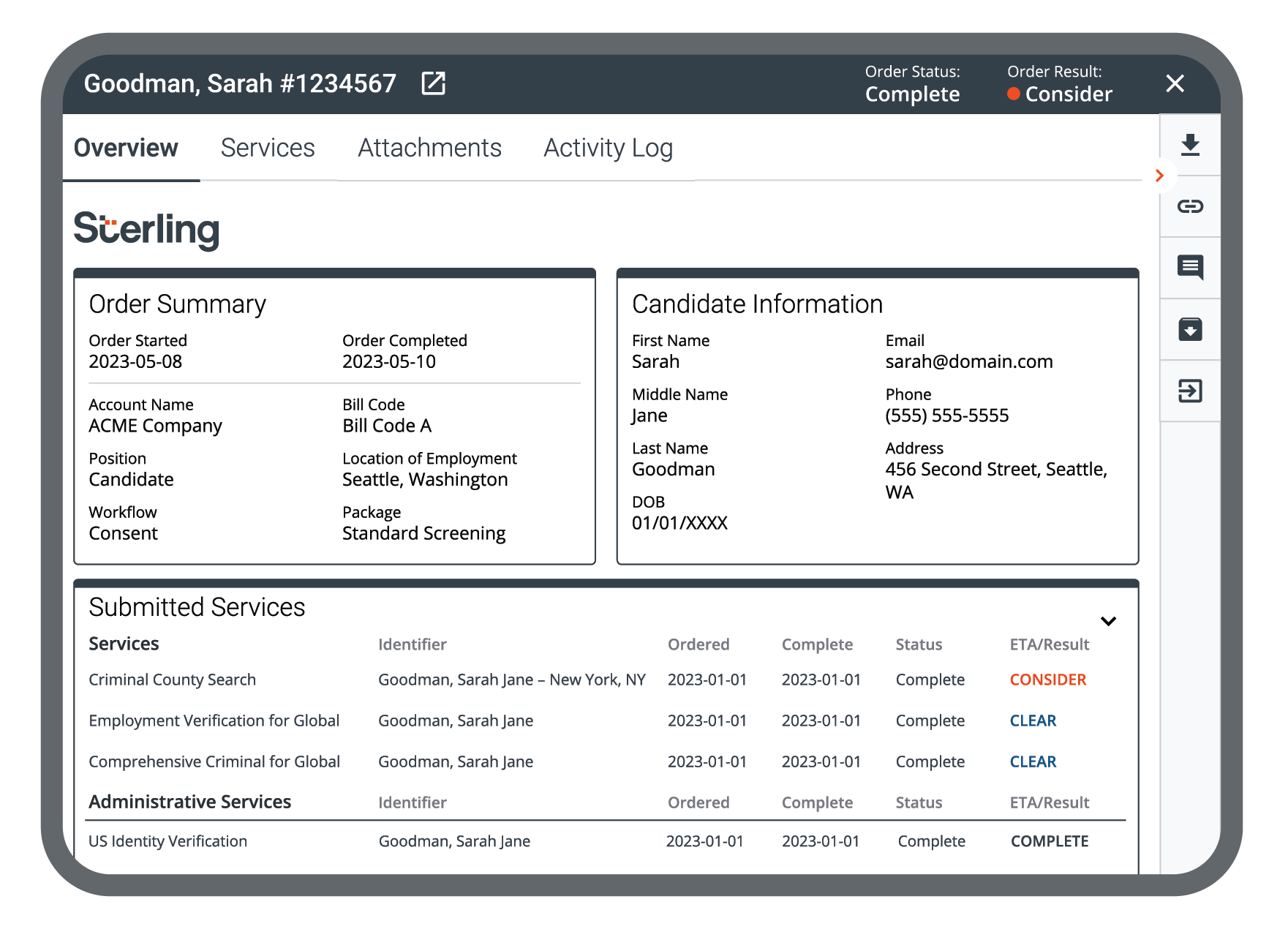 Image of Sterling's Order Manager